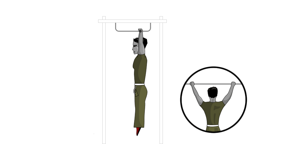 Back Exercise - Pull-Ups behind Neck