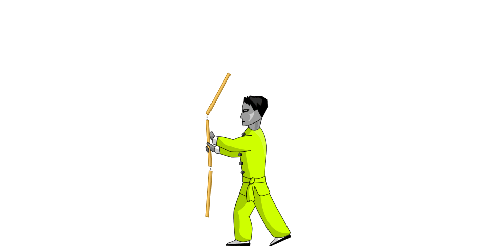 Front Twirl - 3 Sectional Staff - Wushu